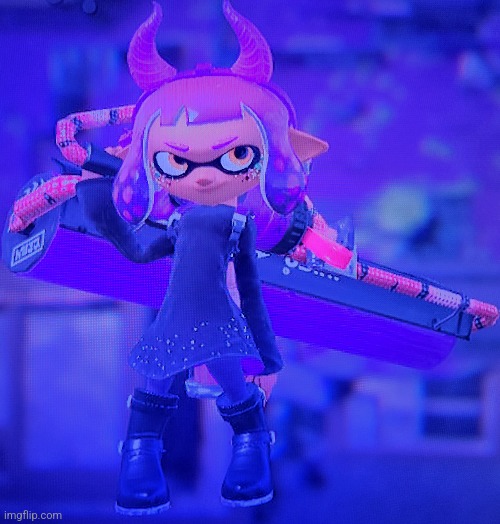 This is Inkmatas, please be nice to her | made w/ Imgflip meme maker
