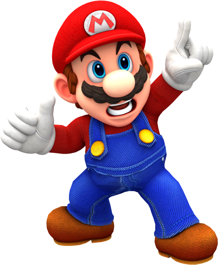 Mario pointing Blank Meme Template