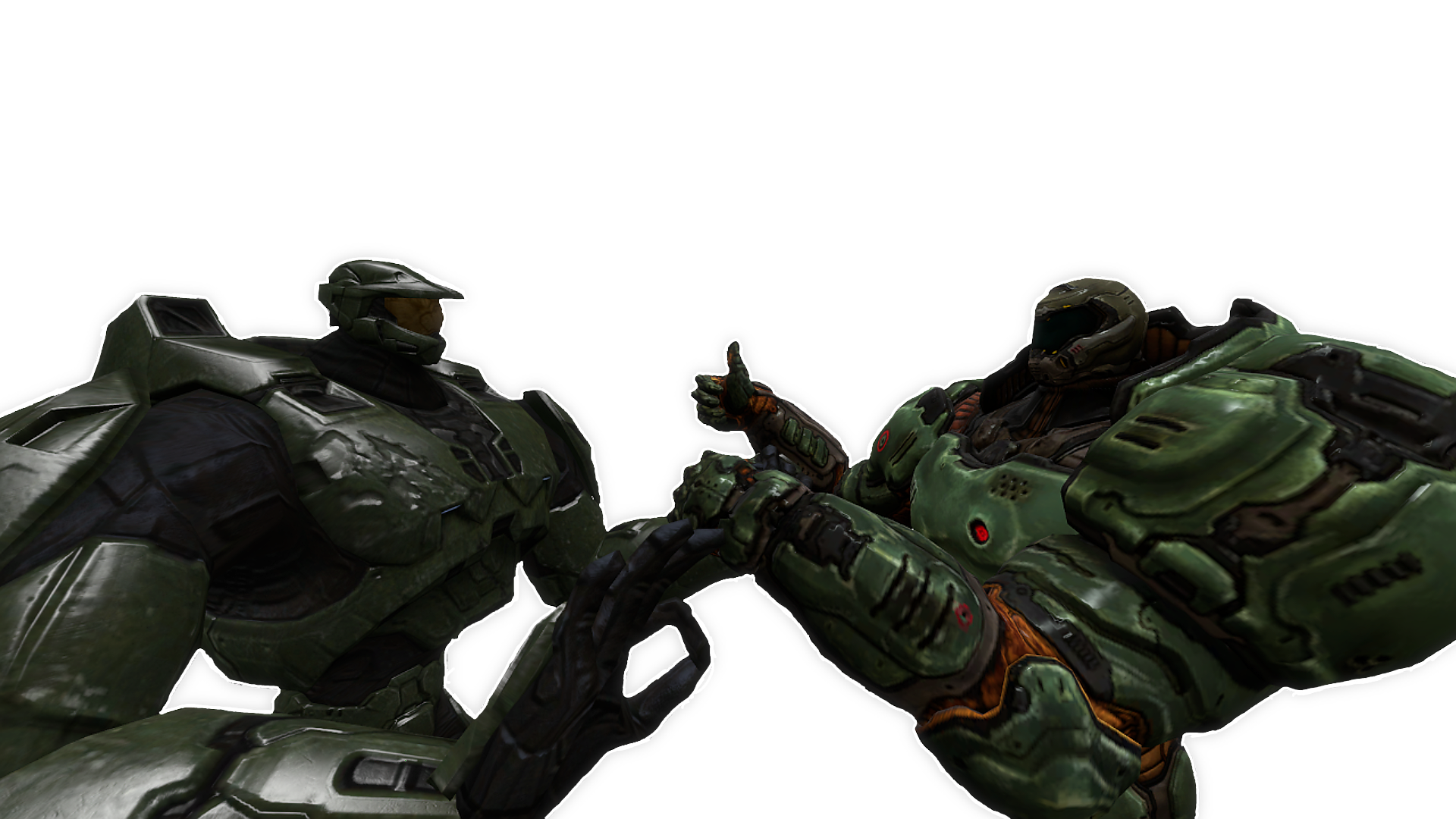 master beef and doomsweller agreeing Blank Meme Template