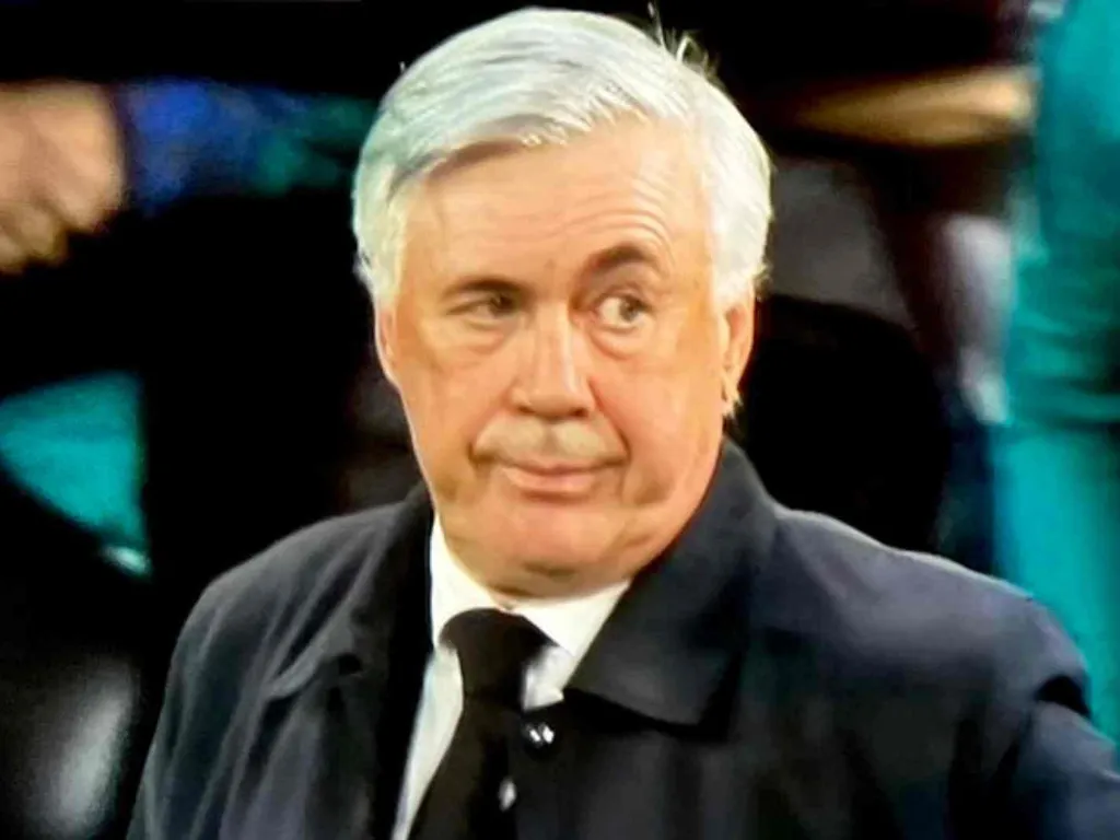 High Quality Carlo Ancelotti When Losing in The 90th Minute Blank Meme Template