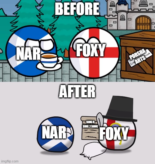 AFTER; NAR; FOXY; SING A SING 2 SONG | made w/ Imgflip meme maker