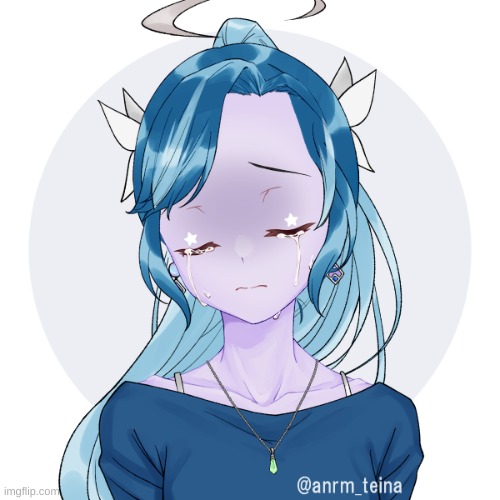 i made the emosion saddness into a human cuz why not | image tagged in picrew | made w/ Imgflip meme maker
