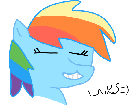 Rainbow Dash by LAKS Blank Meme Template