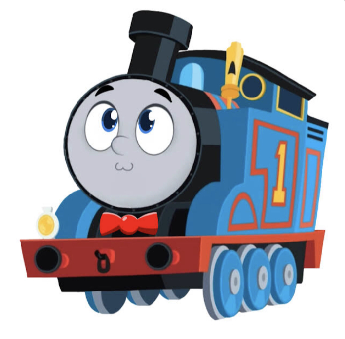 High Quality All Engines Go! Thomas in a bow tie Blank Meme Template