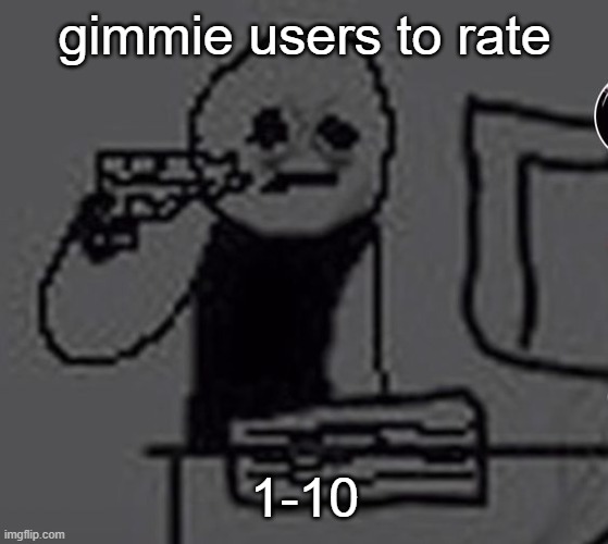 i miss dri | gimmie users to rate; 1-10 | image tagged in shoot me | made w/ Imgflip meme maker