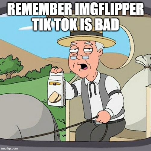 yes | REMEMBER IMGFLIPPER TIK TOK IS BAD | image tagged in memes,pepperidge farm remembers,tiktok sucks | made w/ Imgflip meme maker