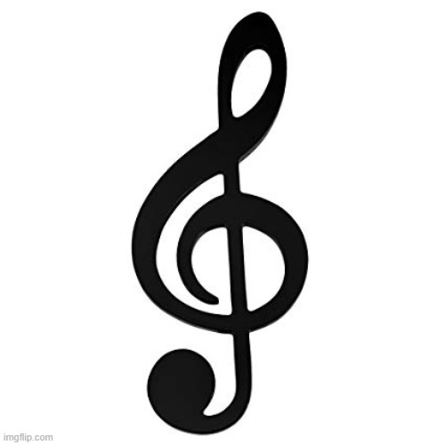 Used in comment | image tagged in treble clef music note | made w/ Imgflip meme maker