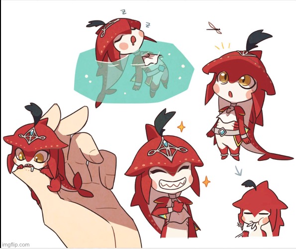 Baby Sidon to lighten up your day | image tagged in baby sidon,the legend of zelda breath of the wild,cute,wholesome,why are you reading this | made w/ Imgflip meme maker