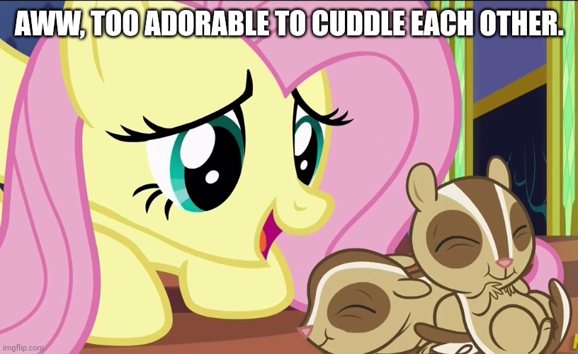 AWW, TOO ADORABLE TO CUDDLE EACH OTHER. | made w/ Imgflip meme maker