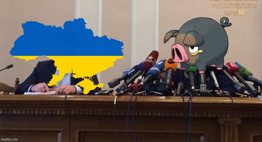 LeChonk is the new celebrity here in the world | image tagged in man and woman microphone,celebrity,lechonk,ukraine | made w/ Imgflip meme maker