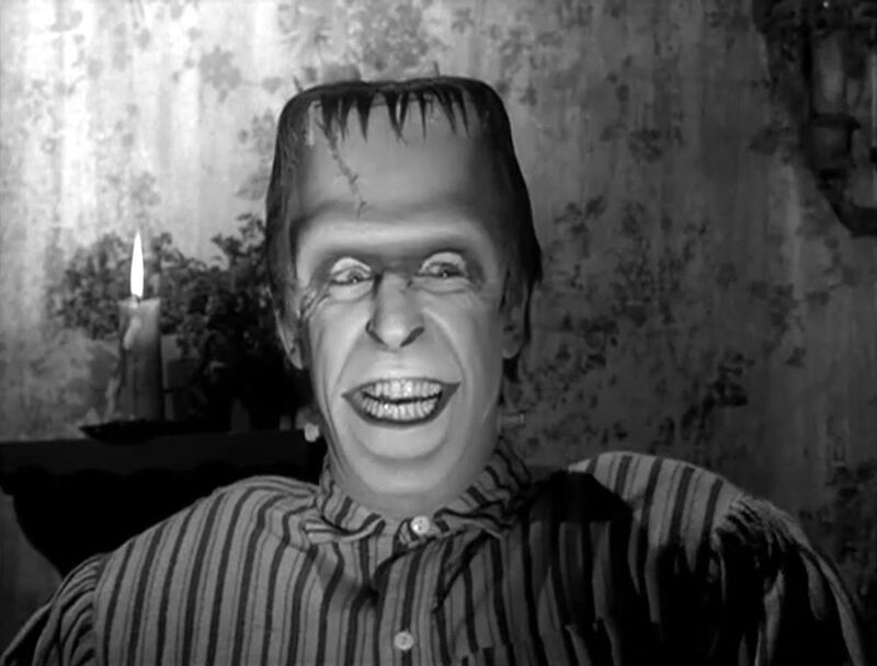 High Quality Herman Munster Grinning Blank Meme Template