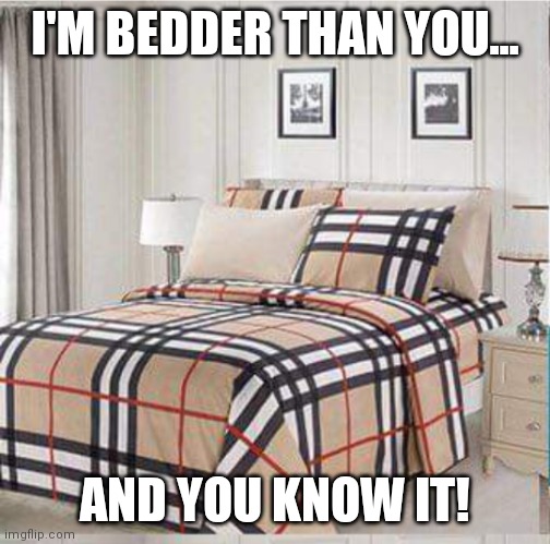 MJF | I'M BEDDER THAN YOU... AND YOU KNOW IT! | image tagged in wrestling,funny,puns | made w/ Imgflip meme maker