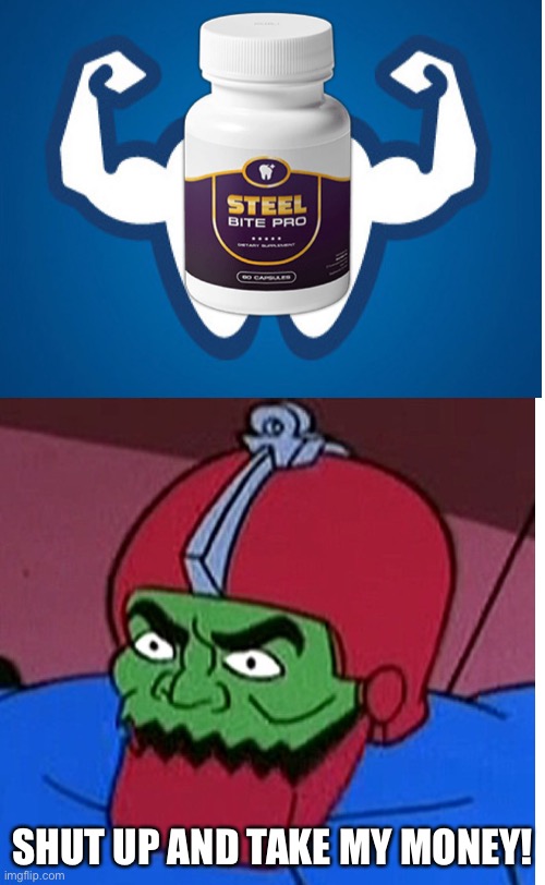 Next Up, Tri-Klops For Cohen’s Fashion Optical | SHUT UP AND TAKE MY MONEY! | image tagged in heman,trap jaw,dubious internet products,mlm | made w/ Imgflip meme maker