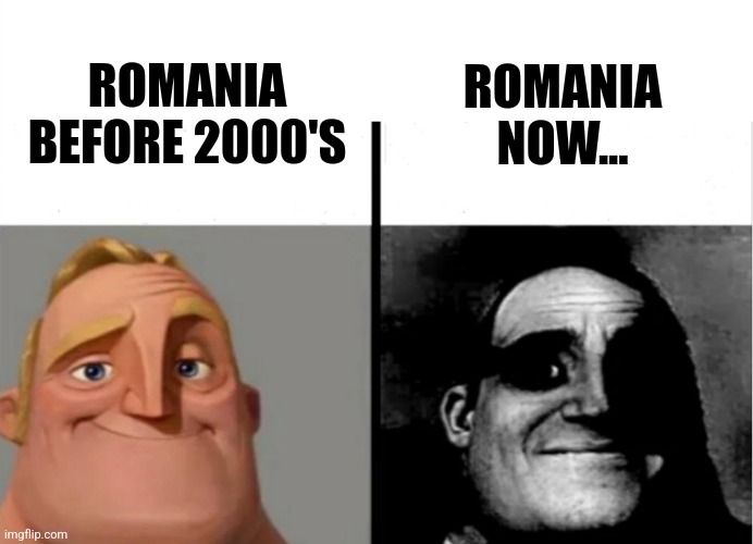 Montenegro 2-0 Romania | ROMANIA BEFORE 2000'S; ROMANIA NOW... | image tagged in teacher's copy,romania,ugly truth,sad,futbol,memes | made w/ Imgflip meme maker