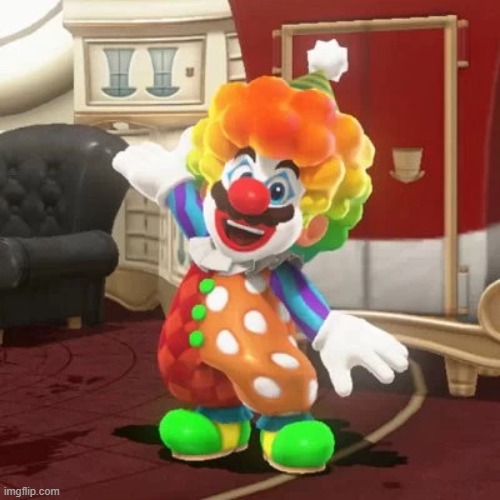 Super Mario Odyssey Clown Suit | image tagged in super mario odyssey clown suit | made w/ Imgflip meme maker