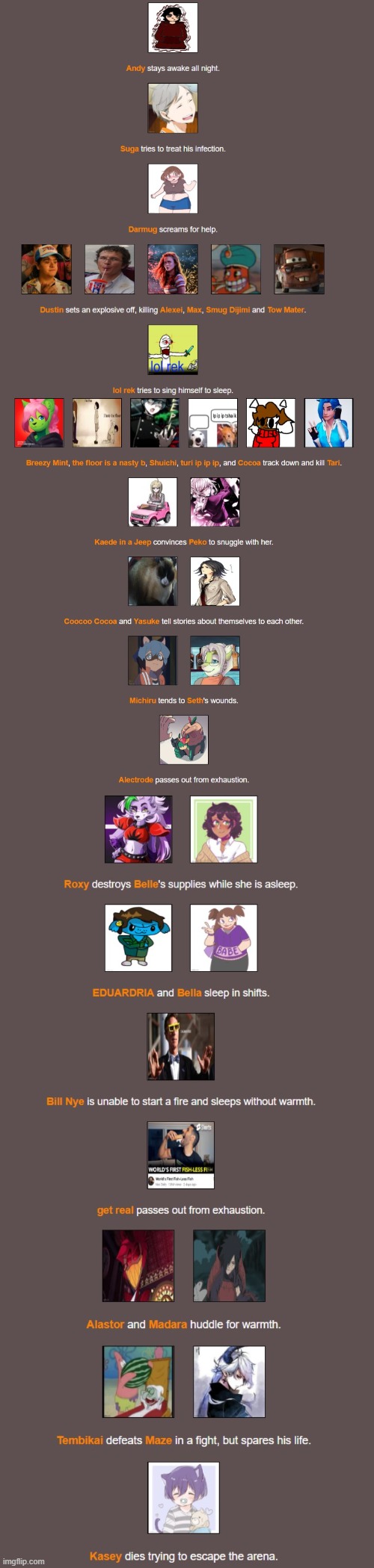 NOOO BAD DUSTIN BAD Y WOULD U KILL ALEXEI | made w/ Imgflip meme maker