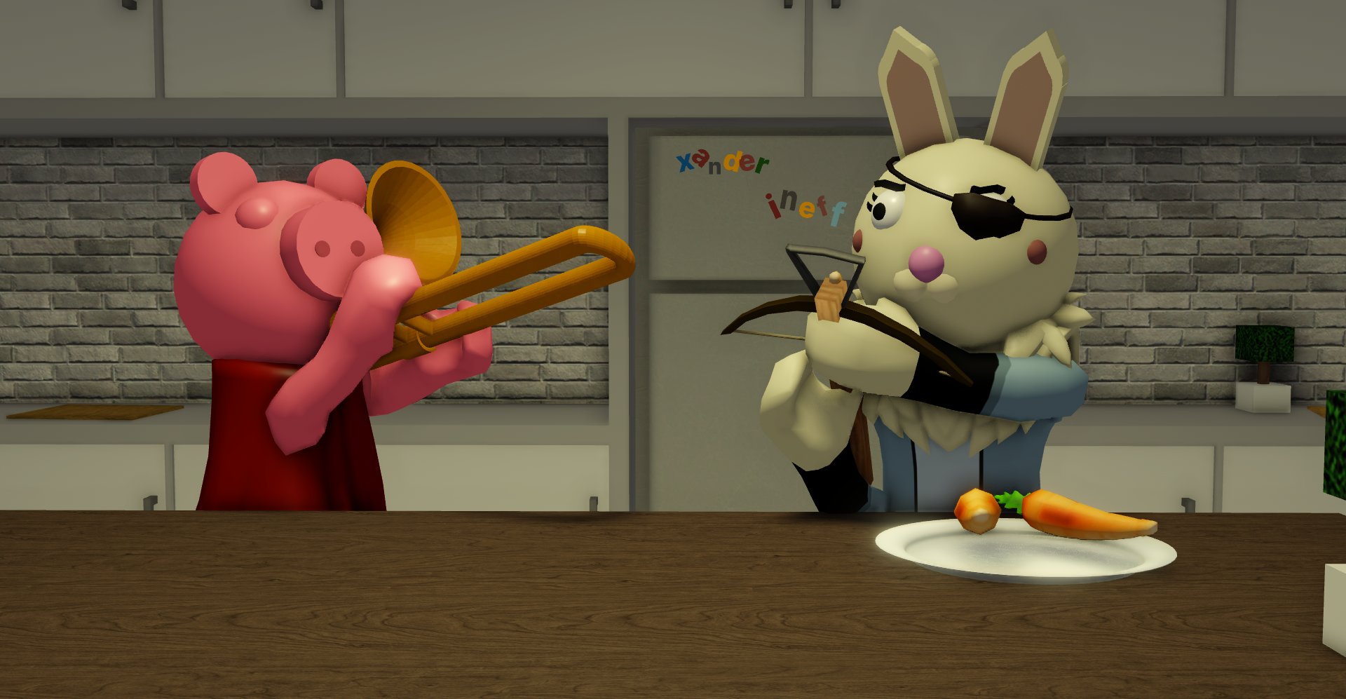 High Quality Bunny and Penny Blank Meme Template