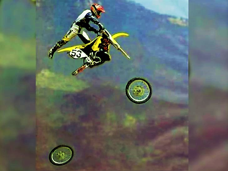 High Quality Dirt bike loses wheels Blank Meme Template