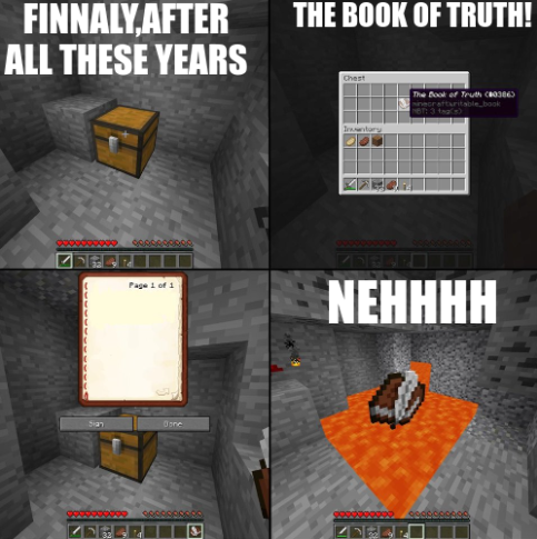 the book of truth Blank Meme Template