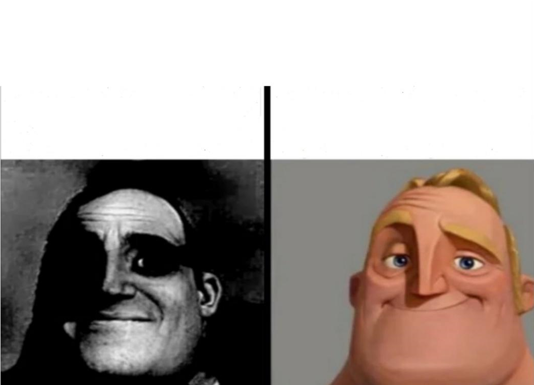 Mr Incredible becomes Uncanny Meme Format by Jeremiah