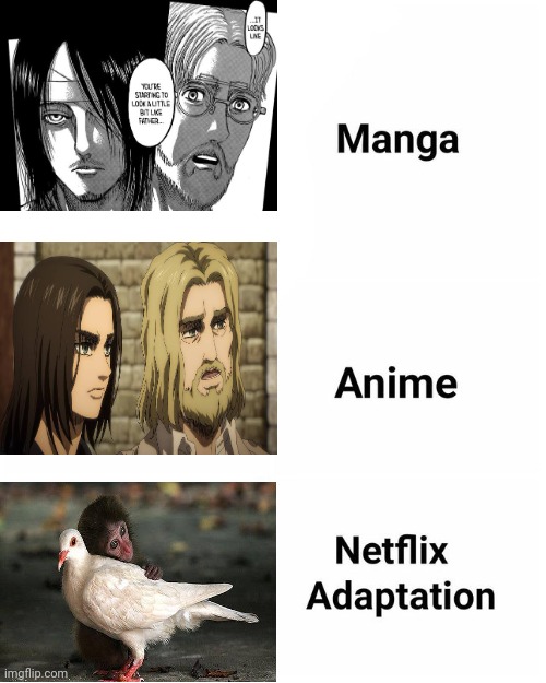 Yeager brothers | image tagged in netflix adaptation | made w/ Imgflip meme maker