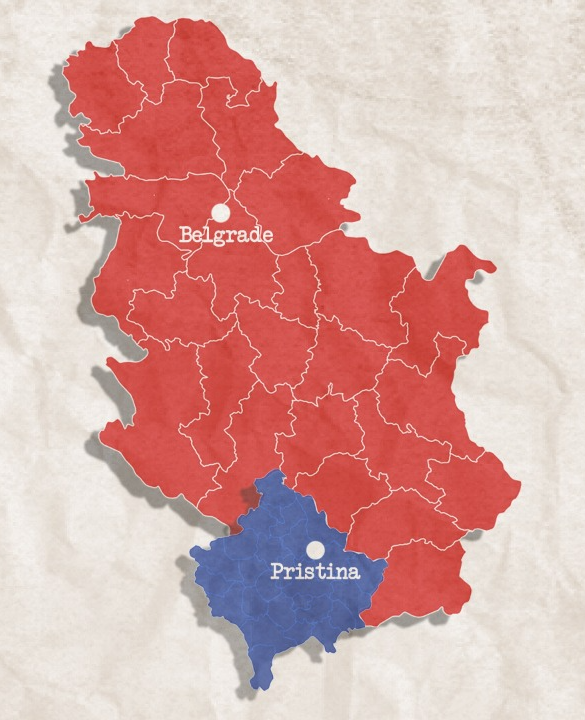 High Quality Serbia and Kosovo Blank Meme Template