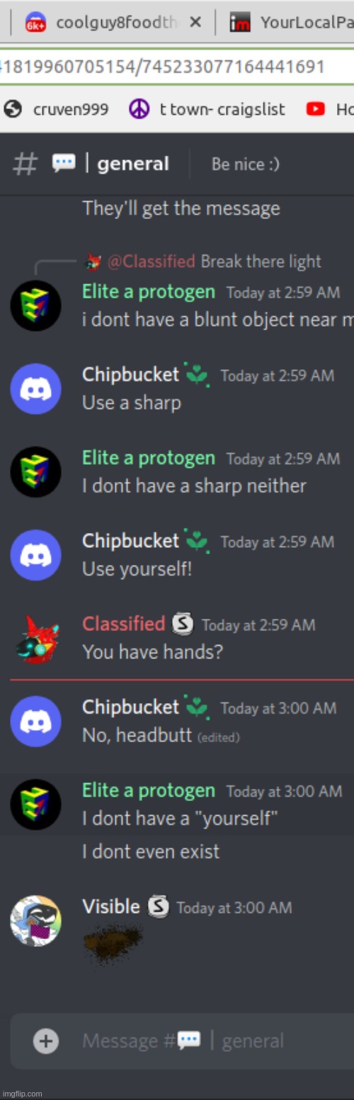 random protogen disc/reddit i found | made w/ Imgflip meme maker