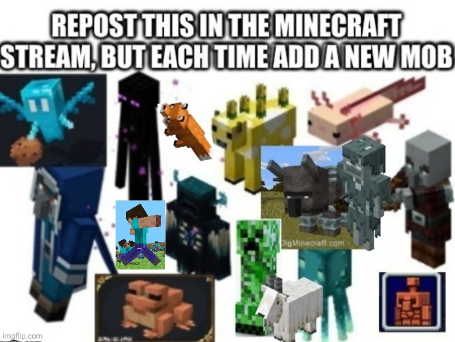 Yes, I really added that. | image tagged in minecraft,repost but | made w/ Imgflip meme maker