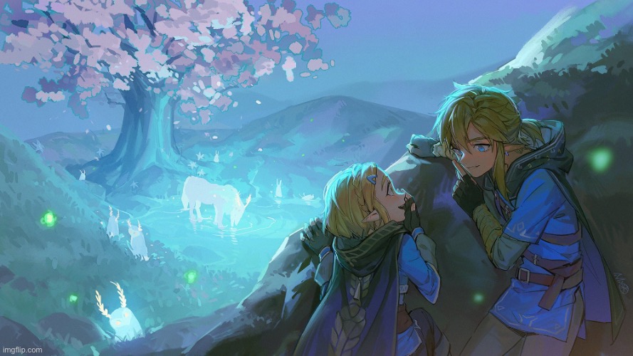 Pt.4 of posting awesome Botw art | image tagged in the legend of zelda breath of the wild,art,amazing,why are you reading this | made w/ Imgflip meme maker