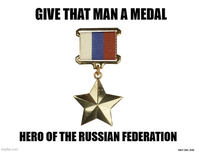 Russian Troll Award | image tagged in troll award,russia | made w/ Imgflip meme maker