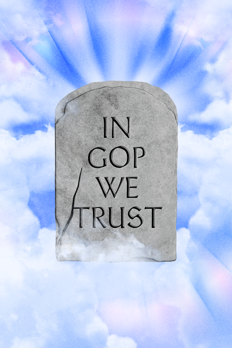 High Quality In GOP we trust Blank Meme Template