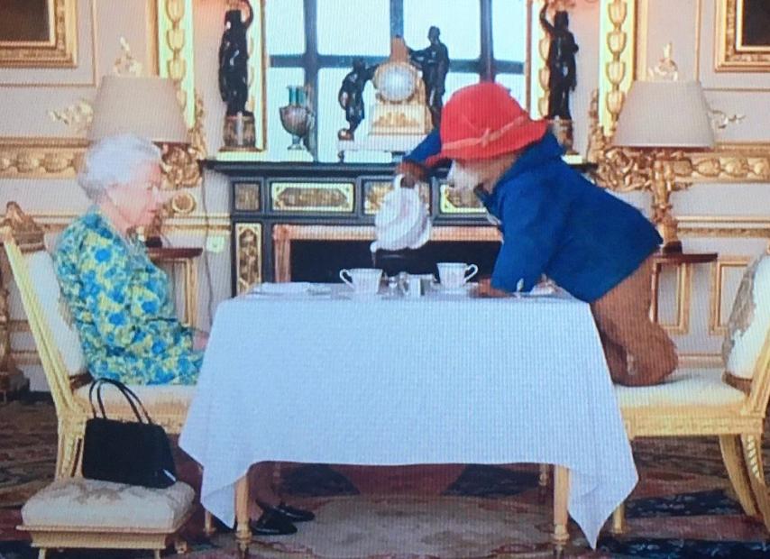 Queen and Paddington Blank Meme Template