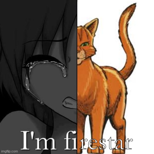 im fi |  restar | image tagged in im fi,warrior cats,firestar | made w/ Imgflip meme maker