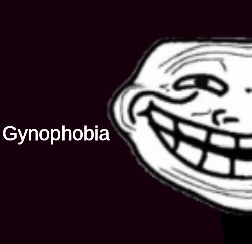 Troll Face Gynophobia Blank Meme Template