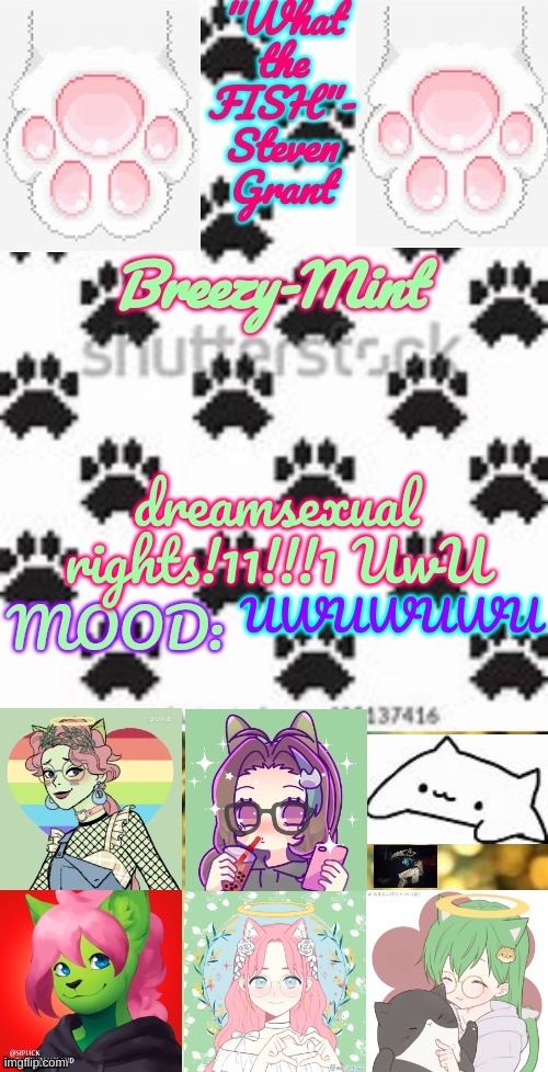 Breezy-Mint | dreamsexual rights!11!!!1 UwU; UWUWUWU | image tagged in breezy-mint | made w/ Imgflip meme maker