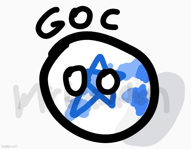 drawing scp things as polandball characters day 2: GOC | image tagged in scp,drawings,polandball | made w/ Imgflip meme maker