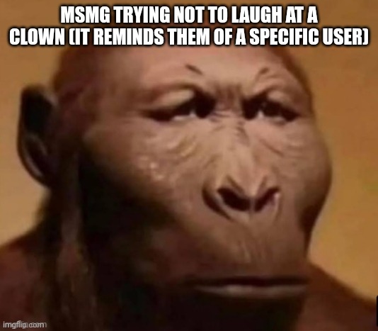 Shitpost. #9 | MSMG TRYING NOT TO LAUGH AT A CLOWN (IT REMINDS THEM OF A SPECIFIC USER) | image tagged in memes,finny,shitpost,oh wow are you actually reading these tags,you have been eternally cursed for reading the tags | made w/ Imgflip meme maker