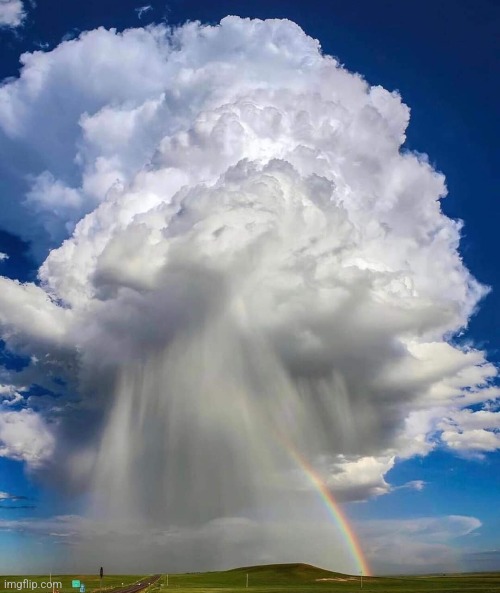 Rainbow Rainstorm | image tagged in rainbow,rain,storm,awesome,photography | made w/ Imgflip meme maker