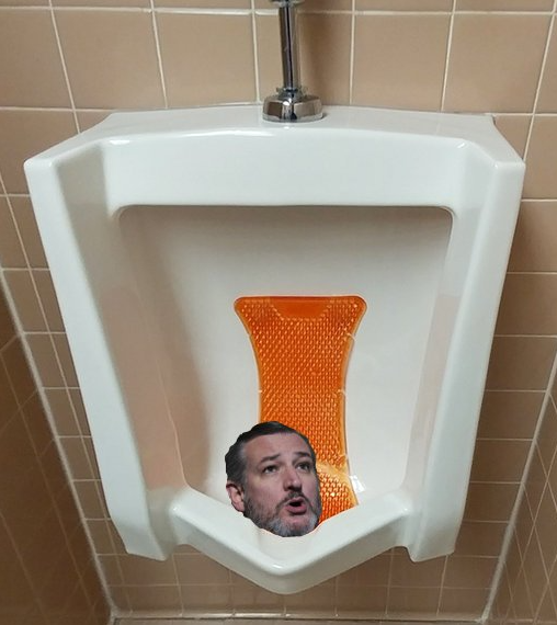 Ted Cruz urinal mouth Blank Meme Template