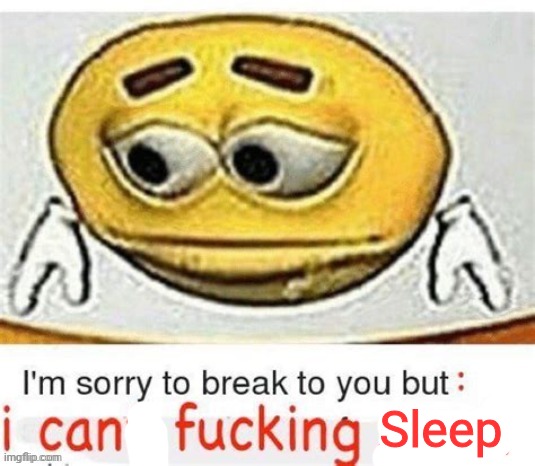 Goodnight | Sleep | image tagged in i'm sorry to break it to you but i can't spell | made w/ Imgflip meme maker