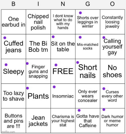 Ok I need to stop doing these- | image tagged in bi bingo,lgbtq | made w/ Imgflip meme maker