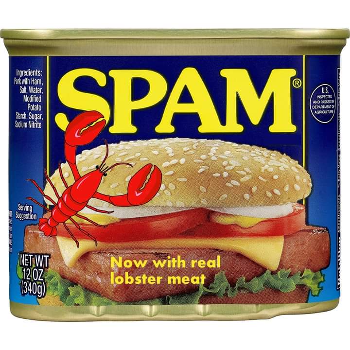 Spam with Lobster Blank Meme Template