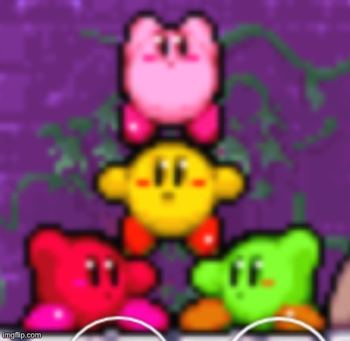 Lil Kirby’s | image tagged in kirby,cute | made w/ Imgflip meme maker