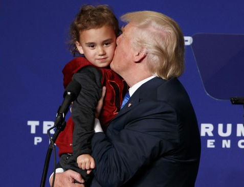 High Quality Trump sexually assaulting girl Blank Meme Template