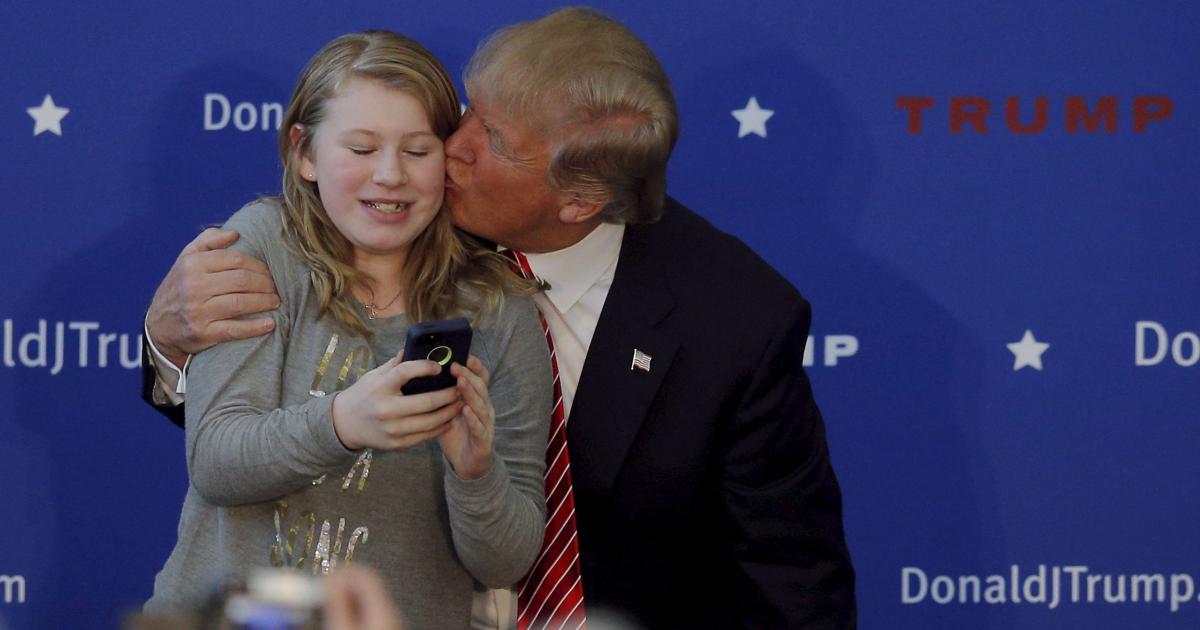 Trump sexually assaulting girl Blank Meme Template