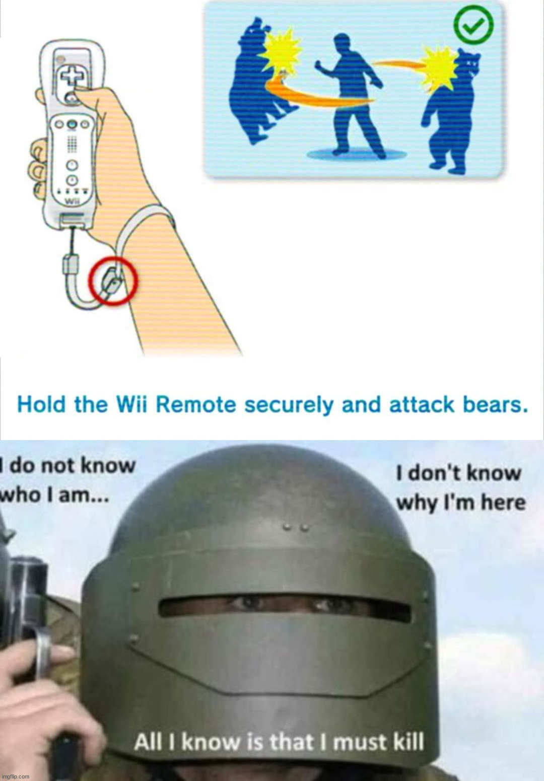 Hope you do it in the game and not in real life | image tagged in gaming,wii | made w/ Imgflip meme maker