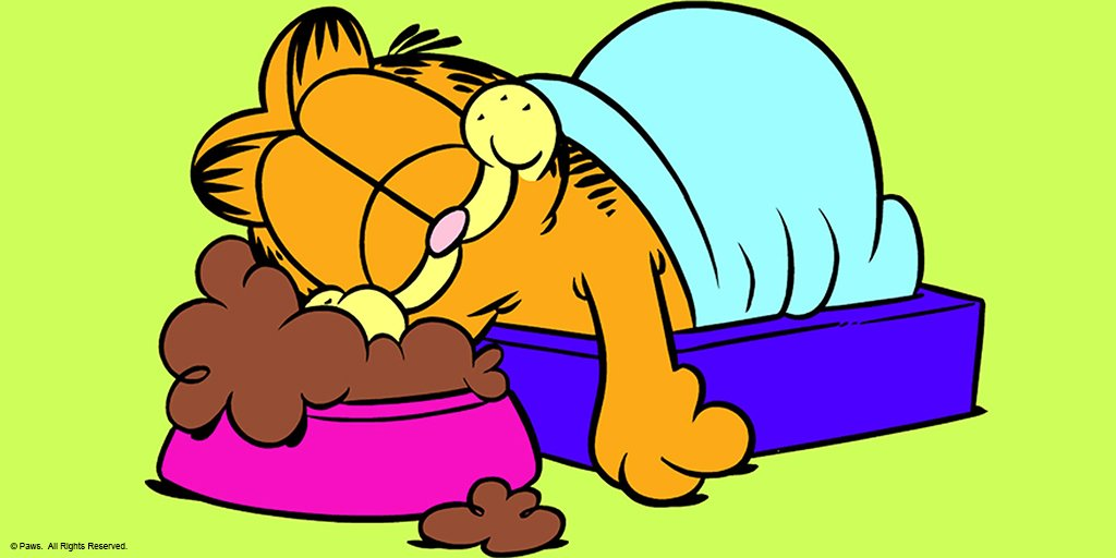 High Quality garfield eat sleep Blank Meme Template