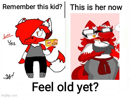 *CRINGES* | image tagged in feel old yet,she went from flat to busty | made w/ Imgflip meme maker