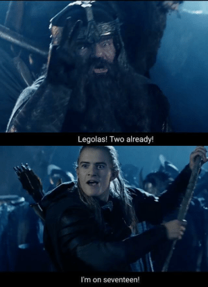Legolas Gimli Competition with text Blank Meme Template