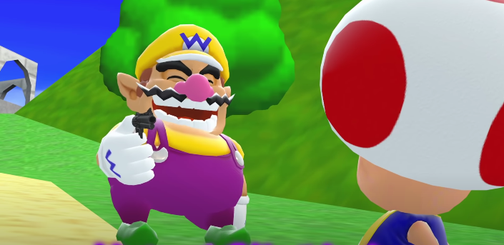 Wario about to shoot Toad Blank Meme Template